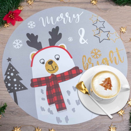 Mantel individual Navidad - Oso