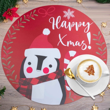 Mantel individual Navidad - Pingüino