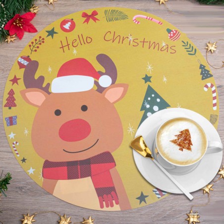 Mantel individual Navidad- Reno