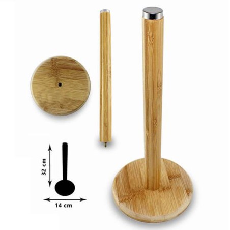 PORTARROLLOS COCINA BAMBU 14X32CM
