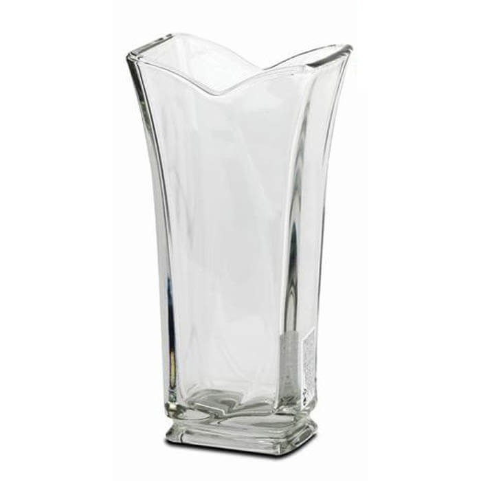 JARRON DE CRISTAL 11.5X11.5X23CM