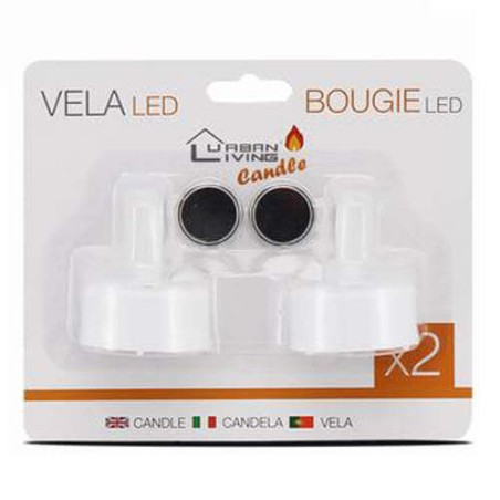 2 VELAS LED CASQUILLO