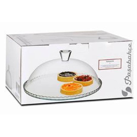 TARTERA 32CM CRISTAL TAPA