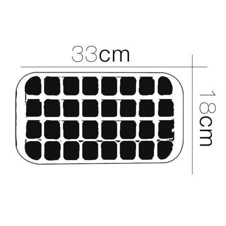 BANDEJA HIELO 33X18CM