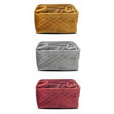 CESTO TERCIOPELO RECTANGULAR 16X30X21CM