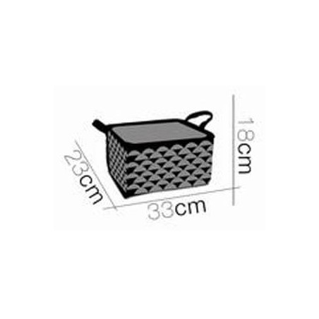 CESTO TERCIOPELO RECTANGULAR 18X33X23CM