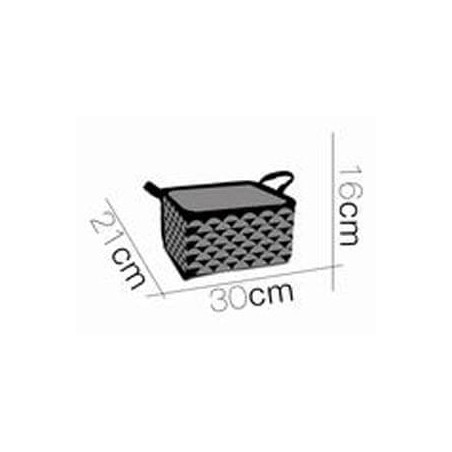 CESTO TERCIOPELO RECTANGULAR 20X36X26CM