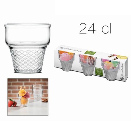 3 copas helado cornet