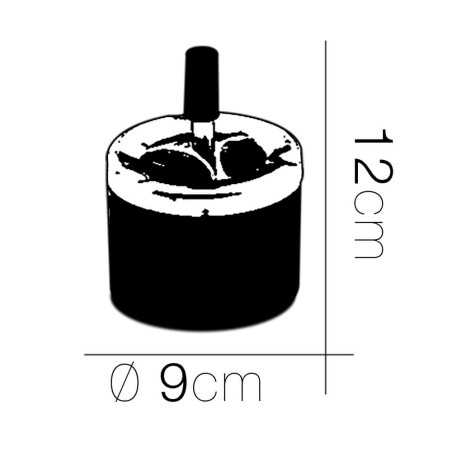 Cenicero de lata 9x12cm