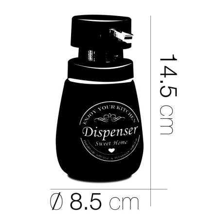 Dispensador jabón 8.5X14.5cm