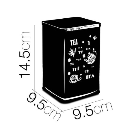 Bote cocina metal té/café/azúcar