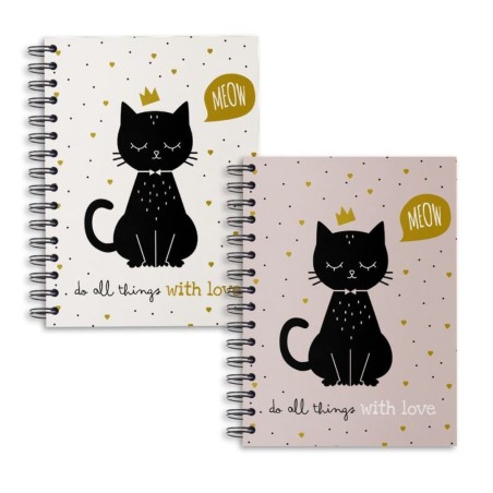 CUADERNO A5 GATOS 