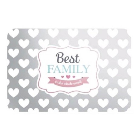 MANTEL INDIVIDUAL PLÁSTICO - CORAZONES