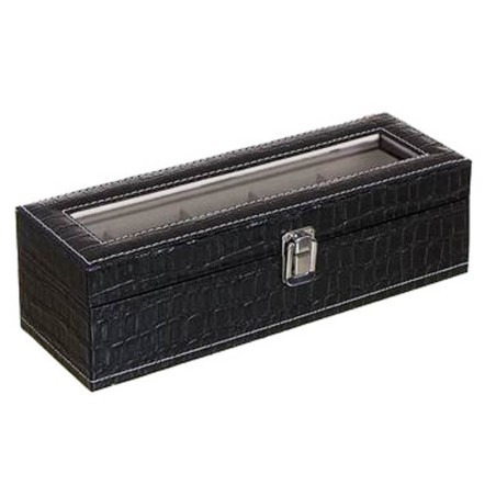 ORGANIZADOR DE RELOJES - 5 COMPARTIMENTOS NEGRO