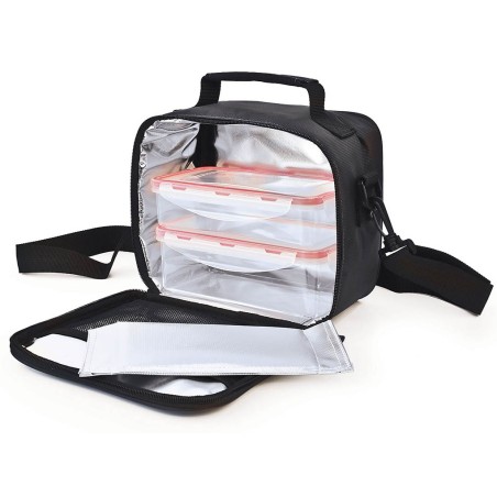 BOLSA TERMICA 2 TUPPER GRIS 