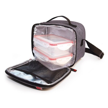 BOLSA TÉRMICA GRIS 2 CONTENEDORES