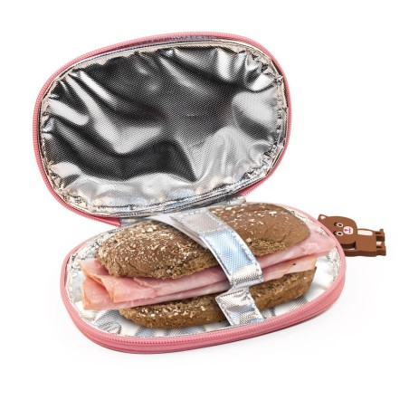 PORTA BOCADILLOS NIÑOS - ROSA