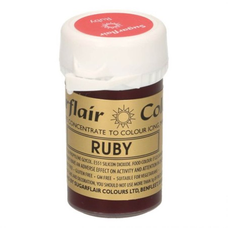 Colorante alimentario ruby Sugarflair