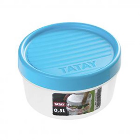 TÁPER 0,5L AZUL ROSCA