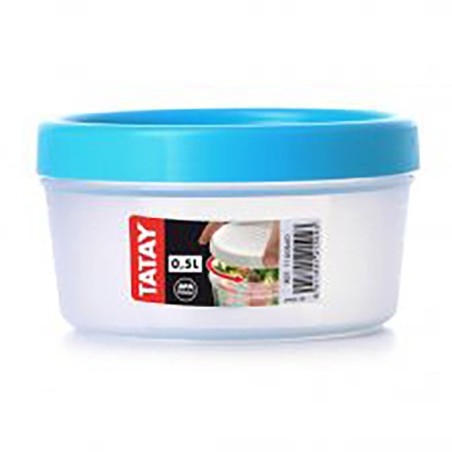 TÁPER 0,5L AZUL ROSCA