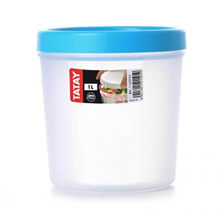 TÁPER 1L AZUL  CON ROSCA