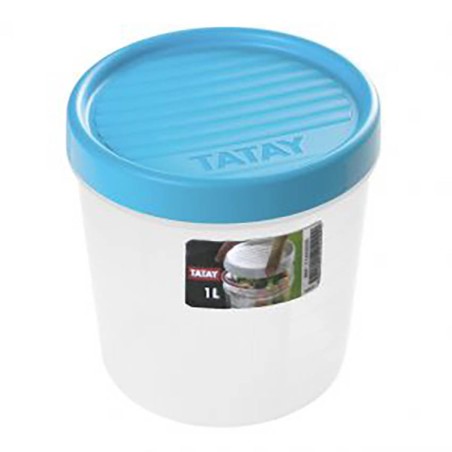 TÁPER 1L AZUL  CON ROSCA