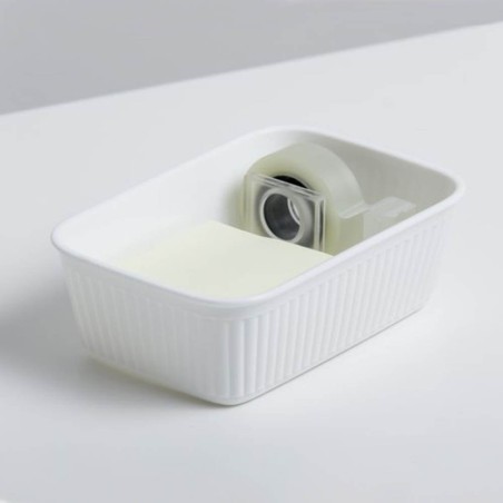 CESTO ALMACENAJE BLANCO 11X17X5,6CM