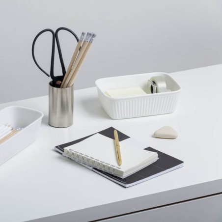 CESTO ALMACENAJE BLANCO 11X17X5,6CM