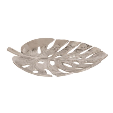 HOJA MONSTERA METAL 32X25CM