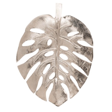 HOJA MONSTERA METAL 32X25CM
