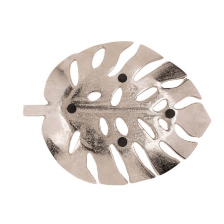 HOJA MONSTERA METAL 32X25CM