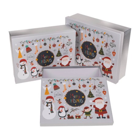 CAJA 3/3 NAVIDAD CARTON