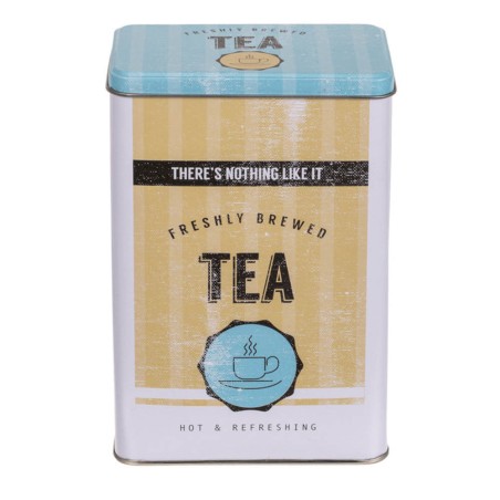 Bote cocina retro - amarillo/azul 12x18cm