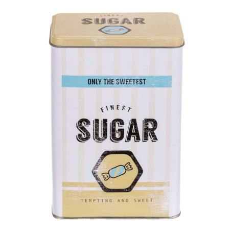 Bote cocina retro - amarillo/azul 12x18cm