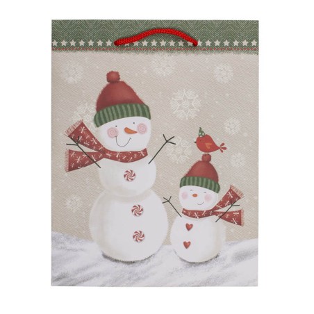 Bolsa regalo Navidad - 4 diseños 18x23x8cm