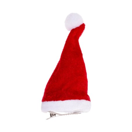 Pinza pelo con luces - Gorrito Papá Noel