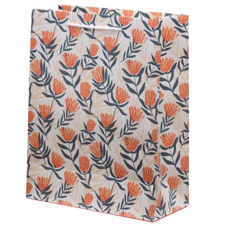 BOLSA REGALO - FLORES 33X26X12CM