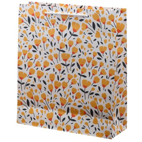 BOLSA REGALO - AMAPOLAS 40X35X12,5CM