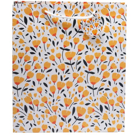 BOLSA REGALO - AMAPOLAS 40X35X12,5CM