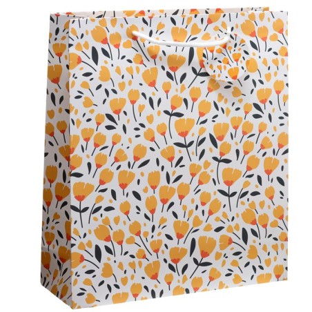 BOLSA REGALO - AMAPOLAS 40X35X12,5CM