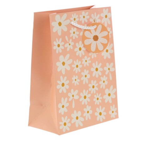 BOLSA DE REGALO - FLORES 23X17X9CM