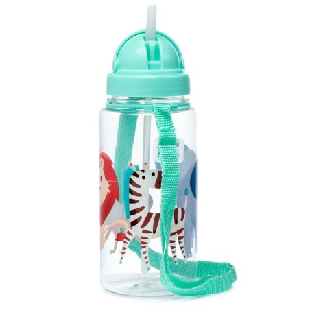Botella infantil con pajita - Zoo 450ml