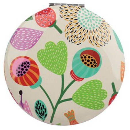 Espejo para bolso - Flores