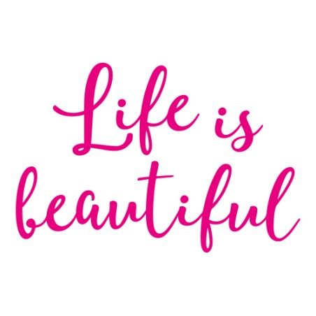 VINILO 20X18CM LIFE BEAUTIFUL