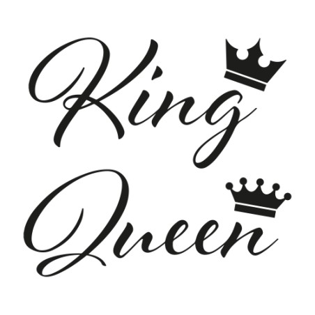VINILO 20X18CM KING QUEEN
