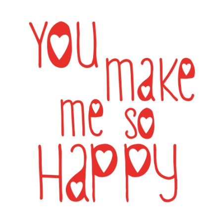 VINILO 20X18CM MAKE ME HAPPY