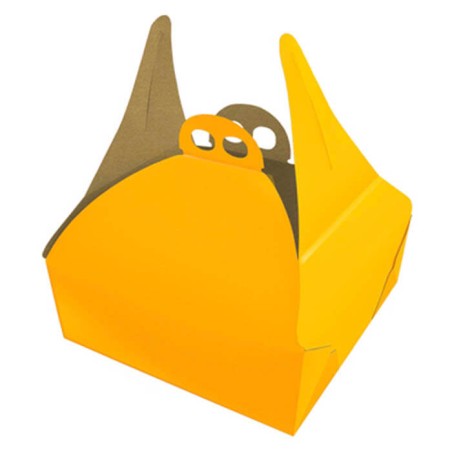 CAJA PARA TARTA 24X24X10CM ORO