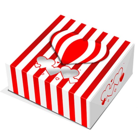 CAJA 20X20X7.50CM CORAZON 