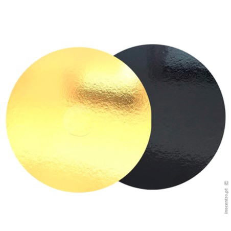 BASE DE CARTÓN 14CM NEGRO/ORO