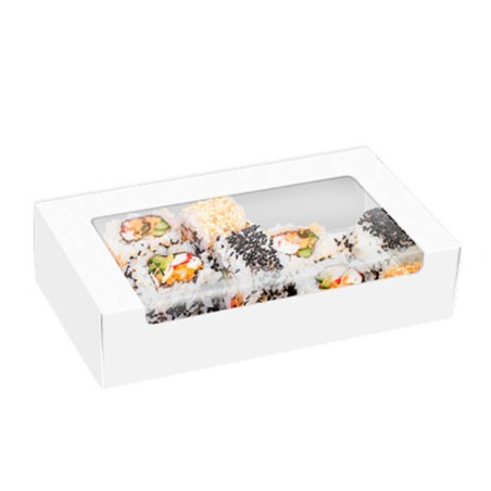 Caja blanca con ventana 18x9x4cm